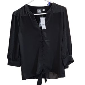 NY and COMPANY Soho Jeans Black Blouse